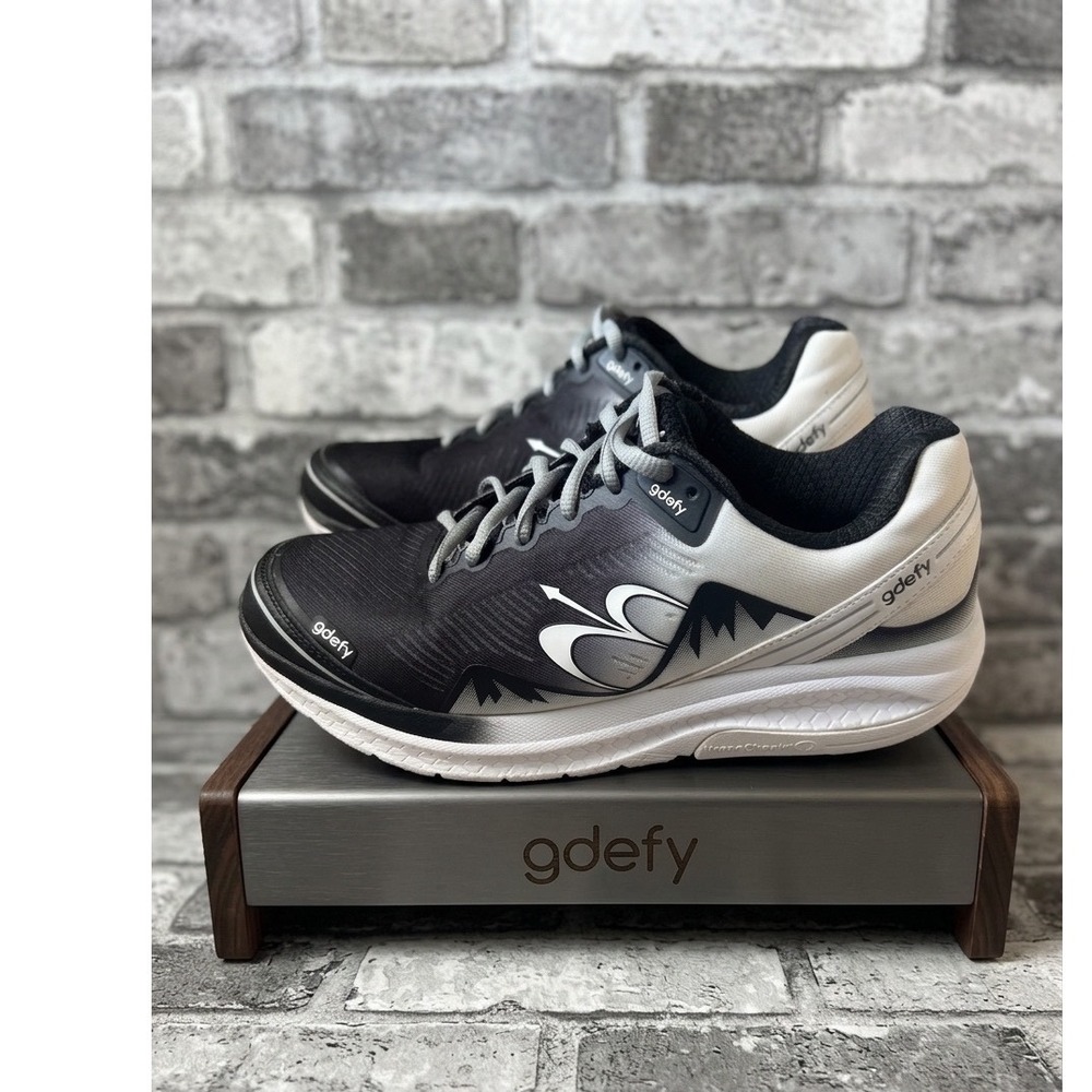 G-Defy Ion 🩶Women's 9 Black White Walking Shoes VersoShock Orthopedic‎ Sneakers